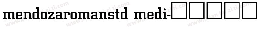 mendozaromanstd medi字体转换
